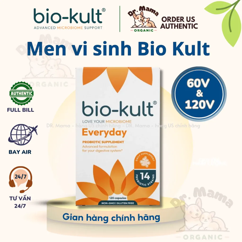 Men Vi Sinh Bio Kult Everyday - Men Vi Sinh Cho Mẹ Bầu, Sau Sinh, Trẻ Nhỏ 