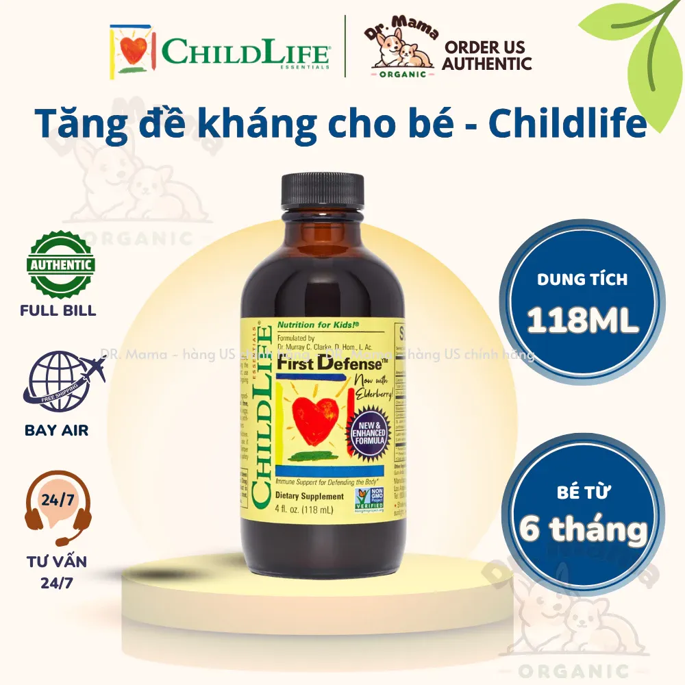 Tăng đề kháng cho bé CHILDLIFE ESSENTIALS First Defense 118ml