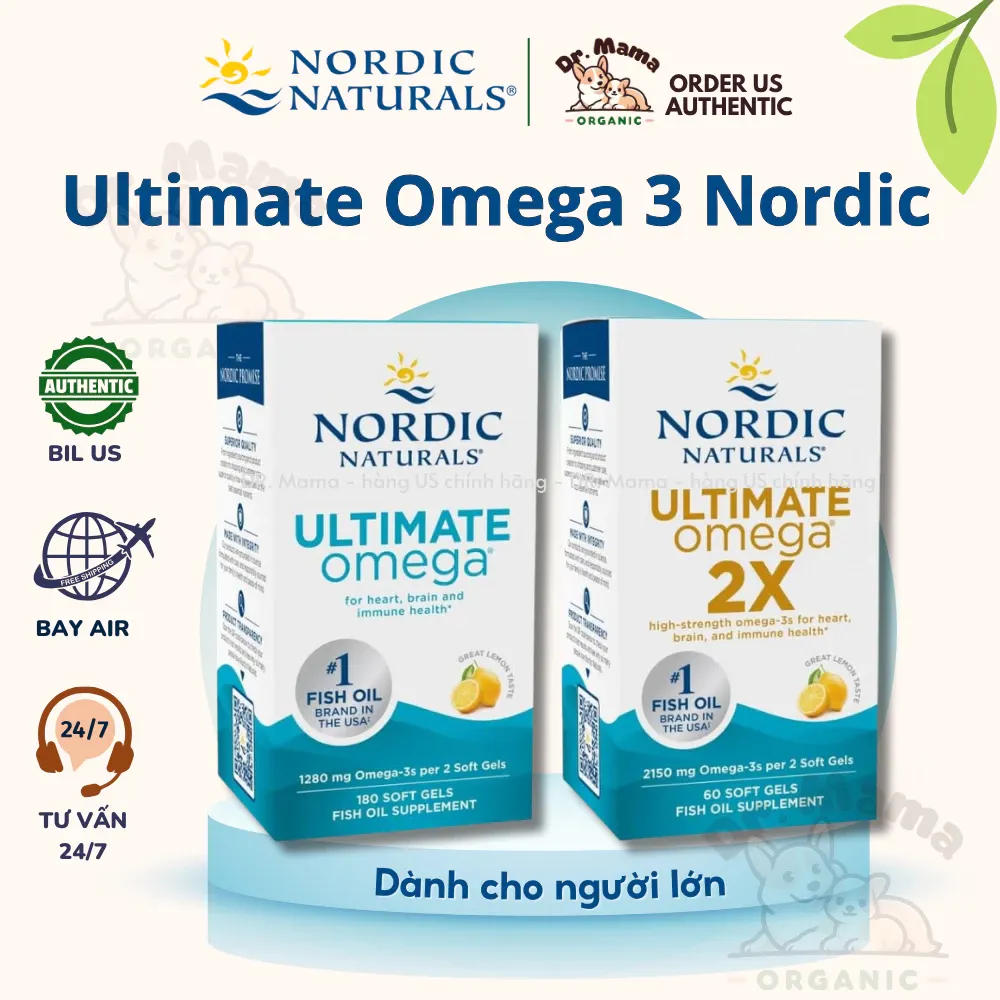 Ultimate Omega Nordic Naturals- Dầu cá cao cấp hàm lượng cao Nordic